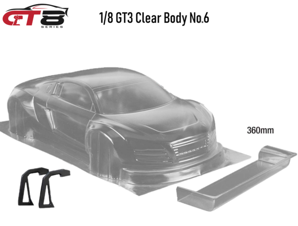 1/8 GT8-Series "Clear Body No.6"   GT3 360MM
