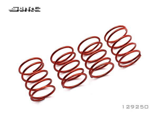 SNRC 129250 Stoßdämpferfedern rot 1,2x21x5,0  2,0kg  (4 Stück)
