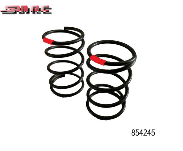 SNRC 854245 Stoßdämpferfedern schwarz/ rot 2,0 x 4,5 x 40 (2 Stück)