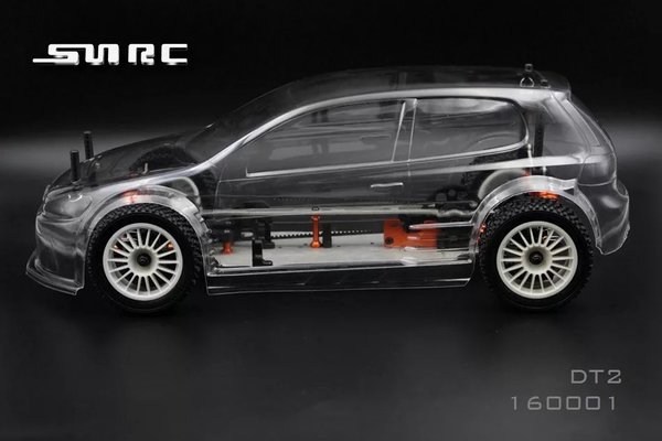 SNRC 160001 DT2 1/10 Rallye Chassis aus Aluminium / mit Rallye Karosserie