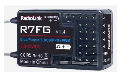 Radiolink Empfänger R7FG--7 Kanäle--2,4Ghz