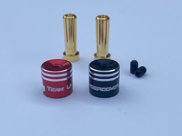 Team Undercover Heatsink Goldstecker 5,0mm mit roter und schwarzer Aluabdeckung